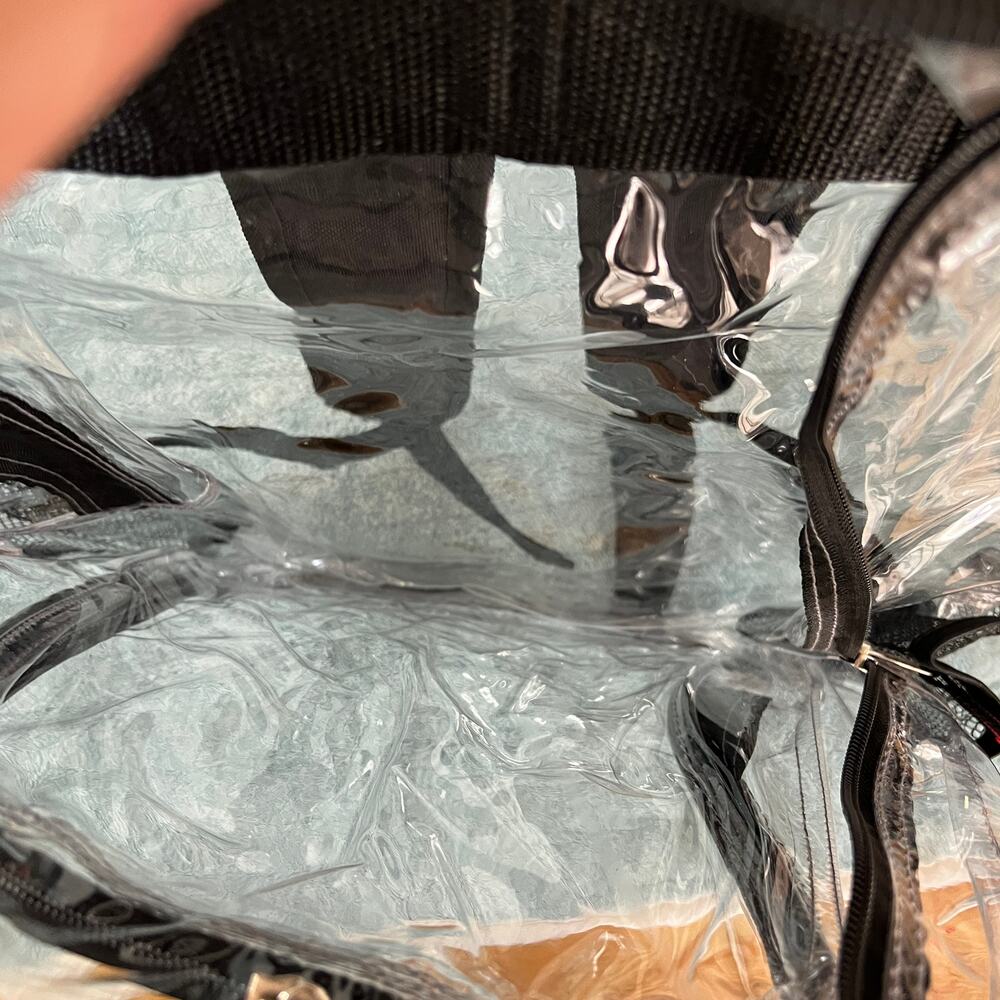 Clear Stadium Backpack Transparent PVC Bag Event Approved - Picture 10 of 10